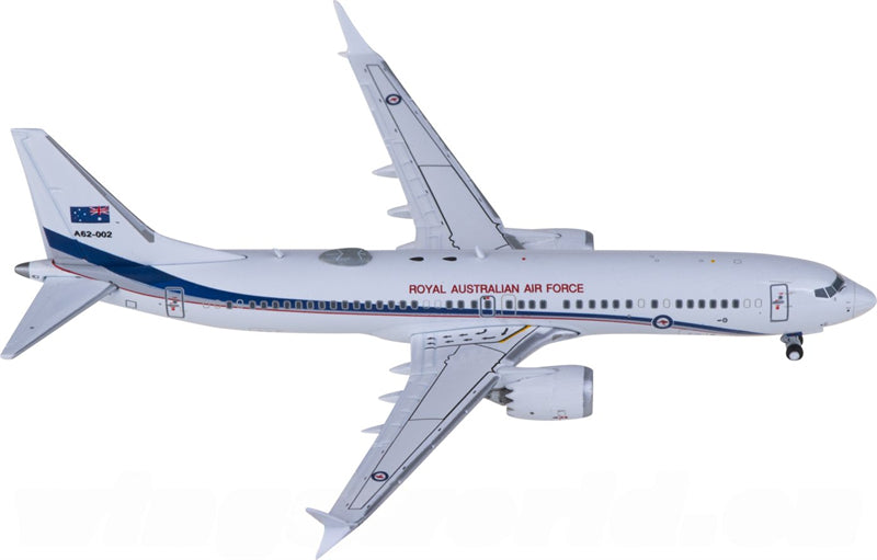 Geminijets RAAF Boeing 737 MAX 8 BBJ A62-002 1:400 Diecast Model view 1