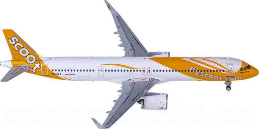 JC Wings Scoot Airbus A321neo 9V-NCA 1:400 Diecast Model view 1
