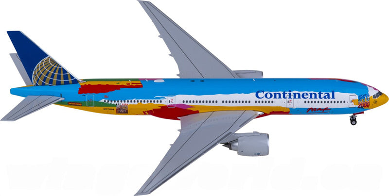 NG Models Continental Airlines Boeing 777-200ER N77014 1:400 Diecast Model view 4