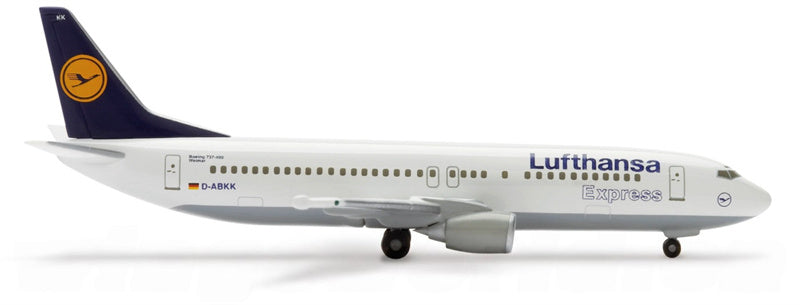 Herpa Lufthansa Express for Boeing 737-400 D-ABKK 1:500 Airplane Pre-built  Airliner Model Display