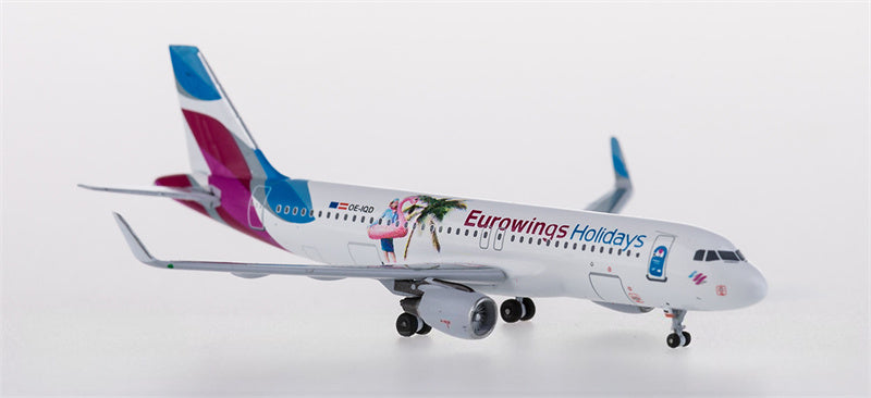 AeroClassics Eurowings Airbus A320 OE-IQD Holidays 1:400 Diecast Model view 1