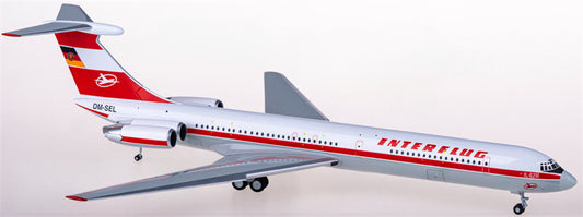 Herpa Interflug Ilyushin IL-62M DM-SEL 1:200 Diecast Model view 1