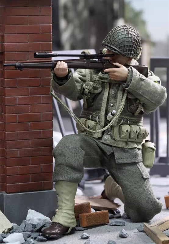 DID WWII US 2ND RANGER- PRIVATE JACKSON 1:12 Figure Pre-built Model