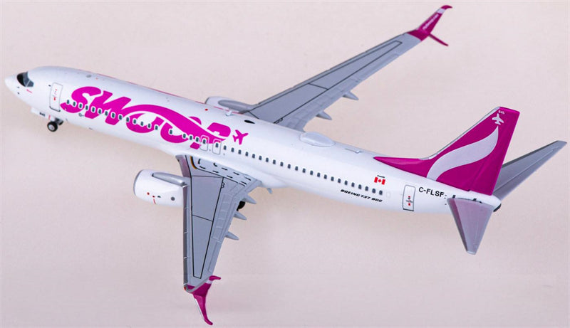 NG Models Swoop Airlines Boeing 737-800 C-FLSF 1:400 Diecast Model view 1