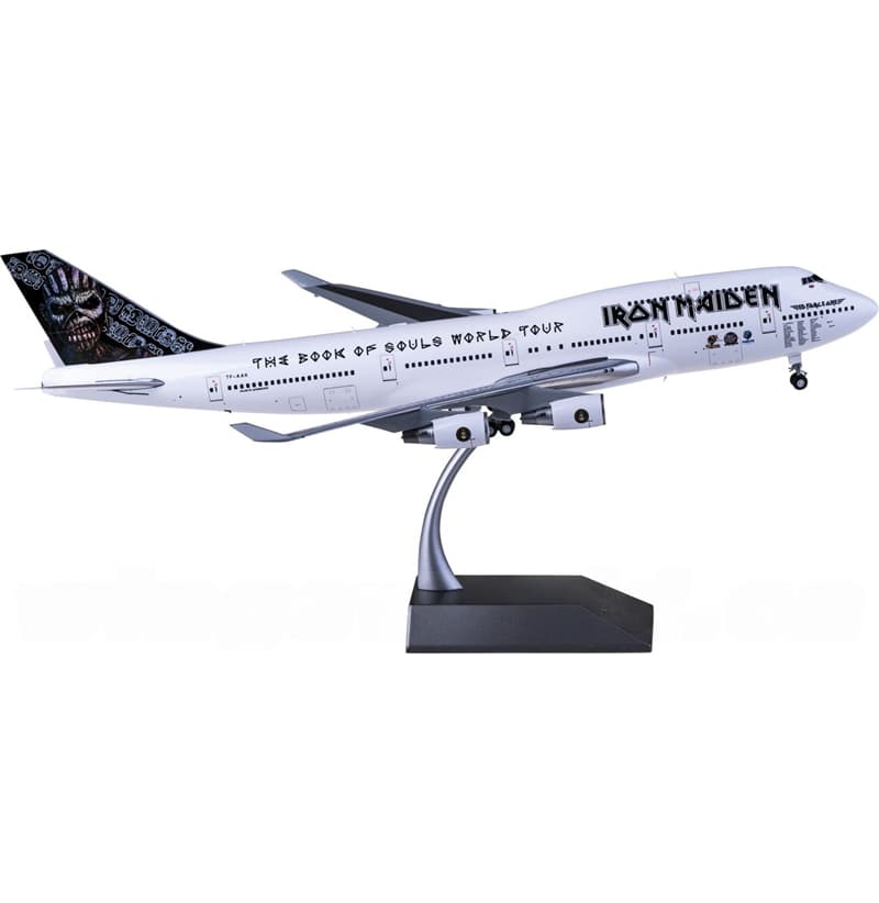 Herpa Iron Maiden Boeing 747-400 TF-AA 1:200 Aircraft Pre-built  Airliner Model Display