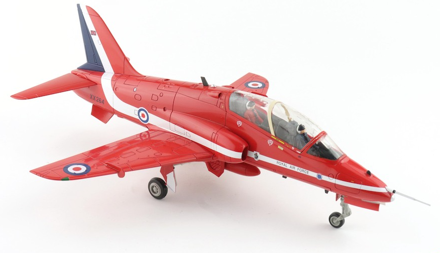 HOBBY MASTER RAF Hawk T.1A Red Arrows 1:48 Model 1989  Silver Jubilee Celebration XX264