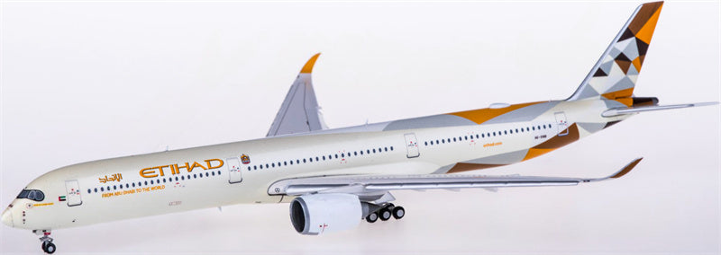 JC Wings Etihad Airways for Airbus A350-1000XWB A6-XWB Flaps Down 1:400 Aircraft Pre-built  Airliner Model Display