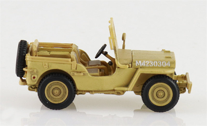HOBBY MASTER US 1/4 ton Military Vehicle British 8th Army 1943 Gen. Bernard Montgomery 1:72 Tank Pre-built Model