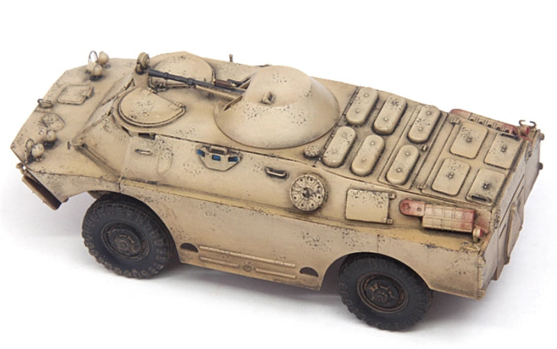 S-MODEL BRDM-2 armored reconnaissance vehicle Middle East Sand colored coating 1:72 Tank Pre-built Model