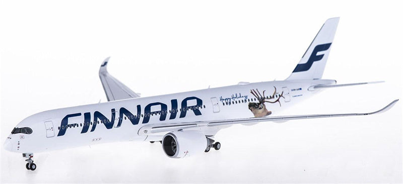 JC Wings Finnair Airbus A350-900 OH-LWD Happy Holiday 1:400 Diecast Model view 1