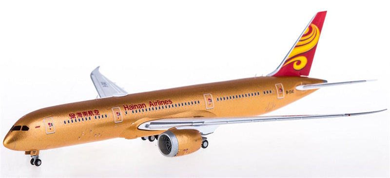 JC Wings Hainan Airlines Boeing 787-9 B-1343 Gold 1:400 Diecast Model view 1