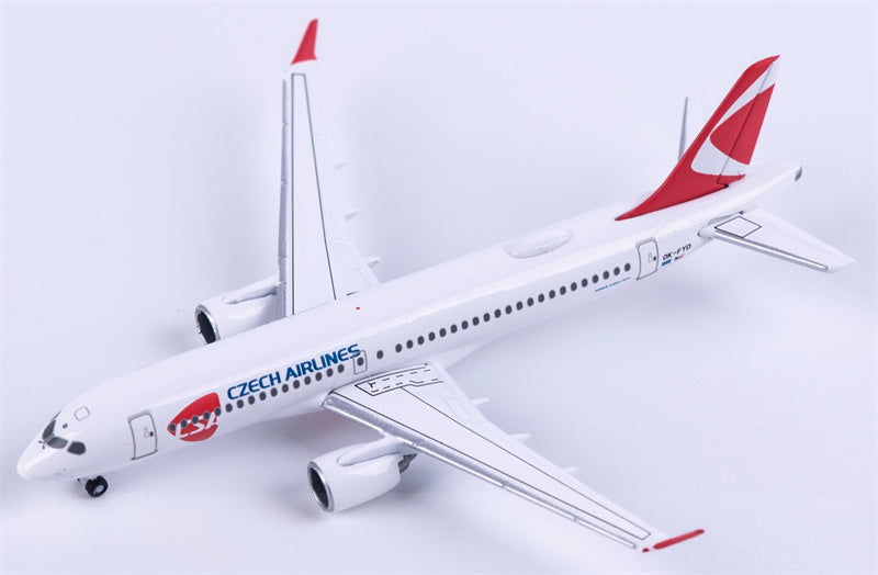 Herpa 1:500 Czech Airlines Airbus A220-300 OK-FYD  Diecast Model