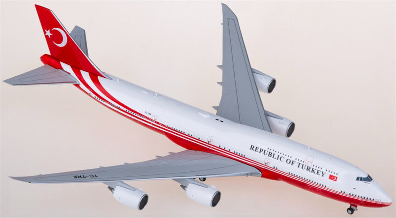 JC Wings Turkey Government Boeing 747-8 BBJ TC-TRK 1:400 Aircraft Pre-built  Airliner Model Display