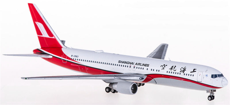 JC Wings Shanghai Airlines Boeing 767-300 B-2563 1:400 Diecast Model view 3