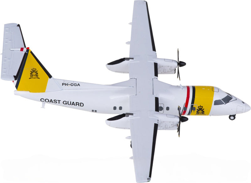 JC Wings Caribbean Coast Guard De Havilland Canada DHC-8-100 PH-CGA 1:200 Diecast Model view 1