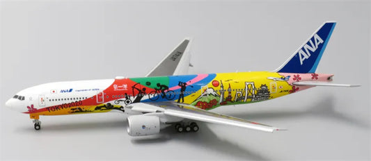 JC Wings 1:400 ANA Boeing 777-200 JA741A Flaps down DIECAST Model