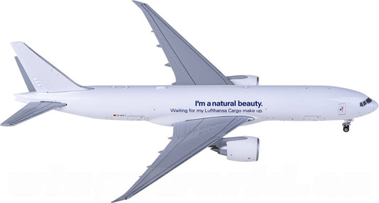 JC Wings Lufthansa for Boeing 777-200LRF D-ALFJ 1:400 Airplane Pre-built Airliner Model Display