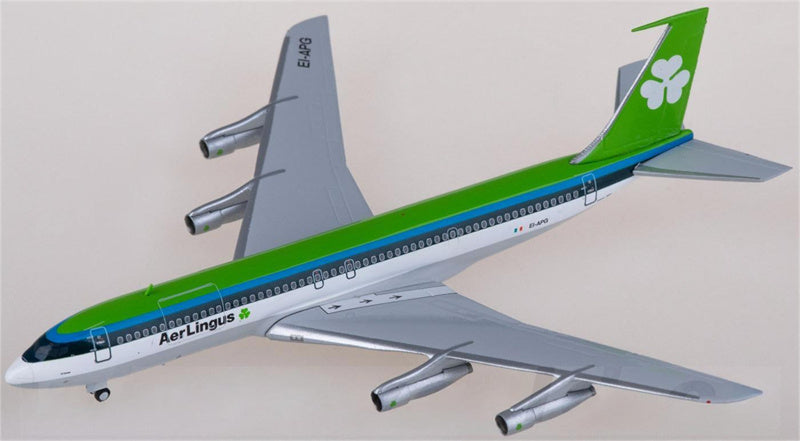 JC Wings Aer Lingus Boeing 707-300C EI-APG With Sticker 1:400 Diecast Model view 2