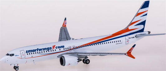JC Wings 1:400 Smart Boeing 737 MAX 8 OK-SWB Diecast Model view 1