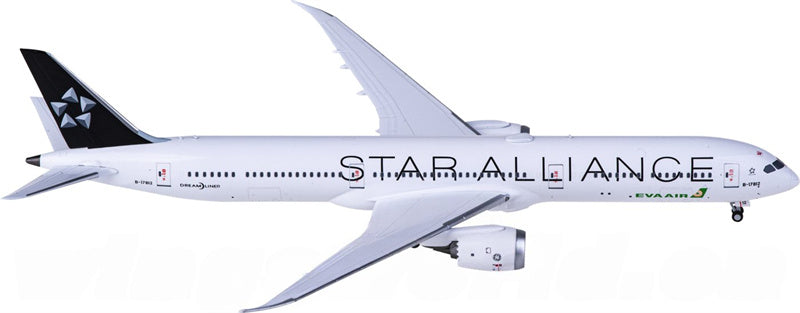 NG Models EVA Air Boeing 787-10 B-17812 Star Alliance 1:400 Diecast Model view 4