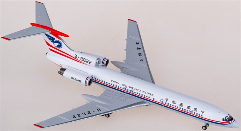 NG Models China Southwest Airlines Tupolev TU-154M B-2622 1:400 Diecast Model view 2