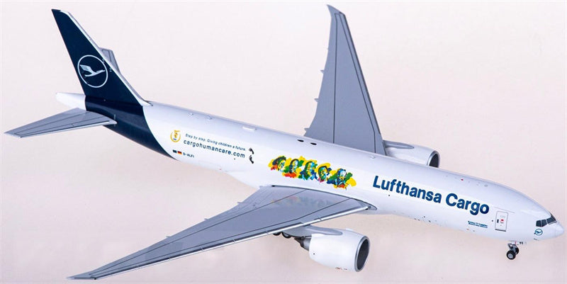 NG Models Lufthansa Cargo Boeing 777F D-ALFI 1:400 Diecast Model view 2