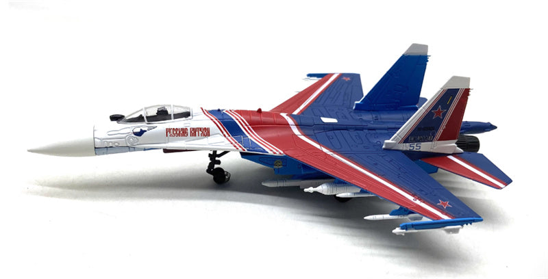 FLOZ Russian Warriors Performance Team Super Flanker SU-35 #55 Performance Aircraft 1:100 Aircraft Pre-built Model