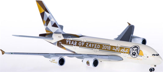 Herpa Etihad Airways for Airbus A380 A6-APH 1:500 Airplane Pre-built  Airliner Model Display