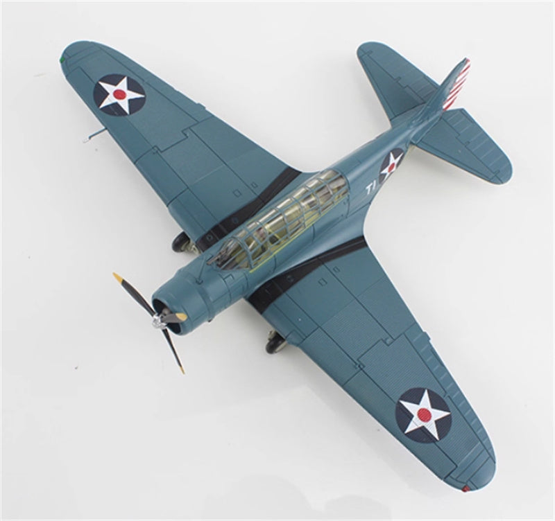 SkyMax TBD-1 Devastator Battle of Coral Sea white T-1 Lt. Cdr. James Brett VT-2 USS Lexington May 1942 1:72 Aircraft Pre-built Model