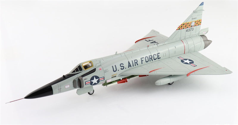HOBBY MASTER F102A Delta Dagger USAF 54-1373 199th FIS Hawaii ANG 1960s (case X wing) 1:72 Aircraft Pre-built Model