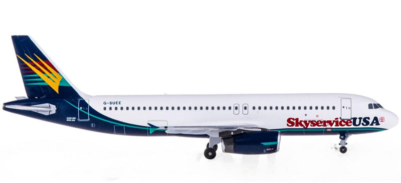 AeroClassics Skyservice for Airbus A320 G-SUEE 1:400 Aircraft Pre-built  Airliner Model Display