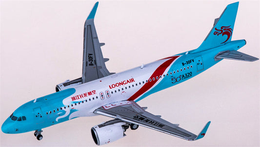 JC Wings Loong Air Airbus A320neo B-30FV 1:400 Diecast Model view 1