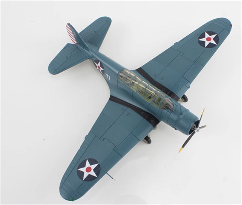 SkyMax TBD-1 Devastator Battle of Coral Sea white T-1 Lt. Cdr. James Brett VT-2 USS Lexington May 1942 1:72 Aircraft Pre-built Model