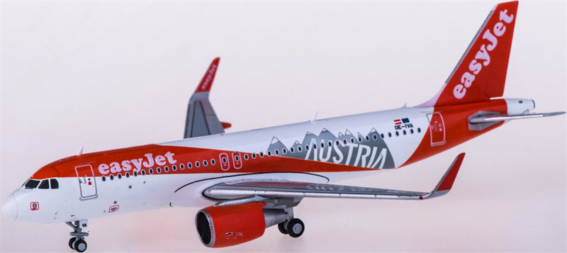 JC Wings easyJet Airbus A320 OE-IVA Austria 1:400 Diecast Model view 1