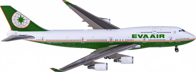 JC Wings EVA Air Boeing 747-400 B-16411 w/ Aviationtag 1:400 Airplan Diecast Model view 2