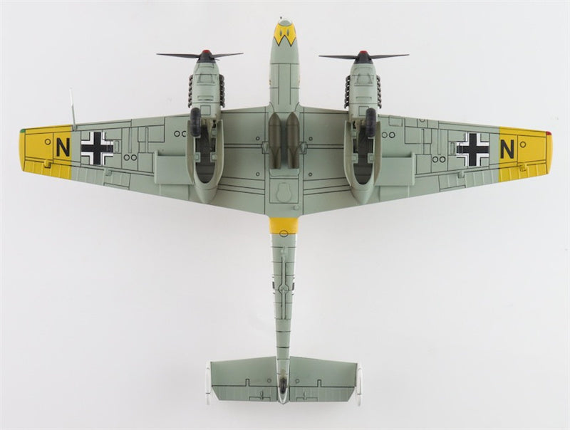 HOBBY MASTER Bf110E Messerschmitt Luftwaffe, S9+NN 5./ZG 1 Soviet Union 1942 1:72 Aircraft Pre-built Model