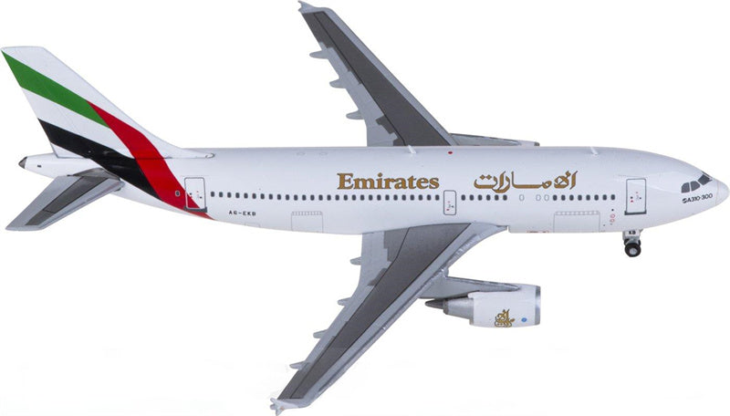 Geminijets Emirates Airbus A310-300 A6-EKB 1:400 Aircraft Pre-built  Airliner Model Display