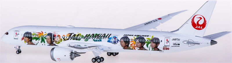 JC Wings Japan Airlines Boeing 787-9 JA873J Flaps Down 1:400 Diecast Model view 1