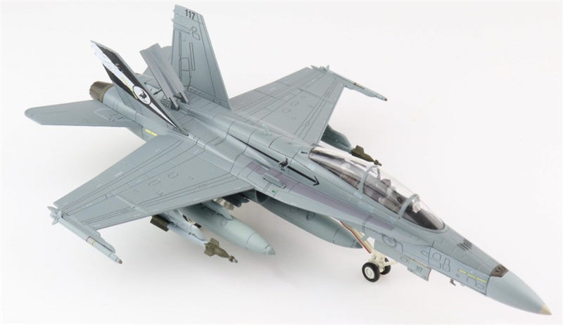 HOBBY MASTER F/A-18B Hornet A21-117,75 Sqn. ，RAAF,Dec 2021"Final Flight"                                                 1:72 Aircraft Pre-built Model