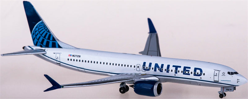 AeroClassics United Airlines Boeing 737 MAX 8 N27251 1:400 Diecast Model view 1