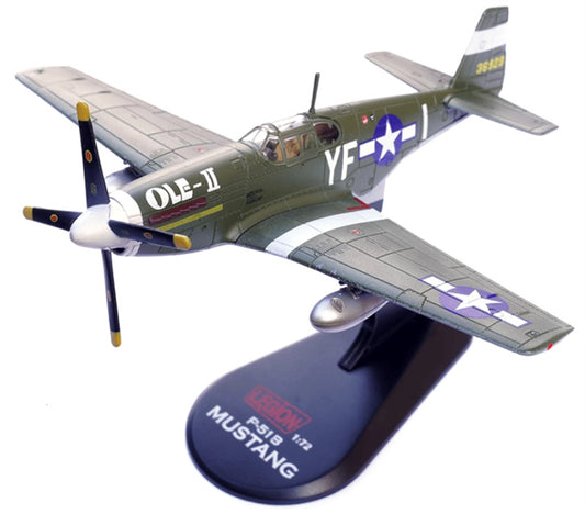 FLOZ The 355th Squadron 358th Air Wing US P-51B Mustang II fighter 1:72 Aircraft Pre-built Model