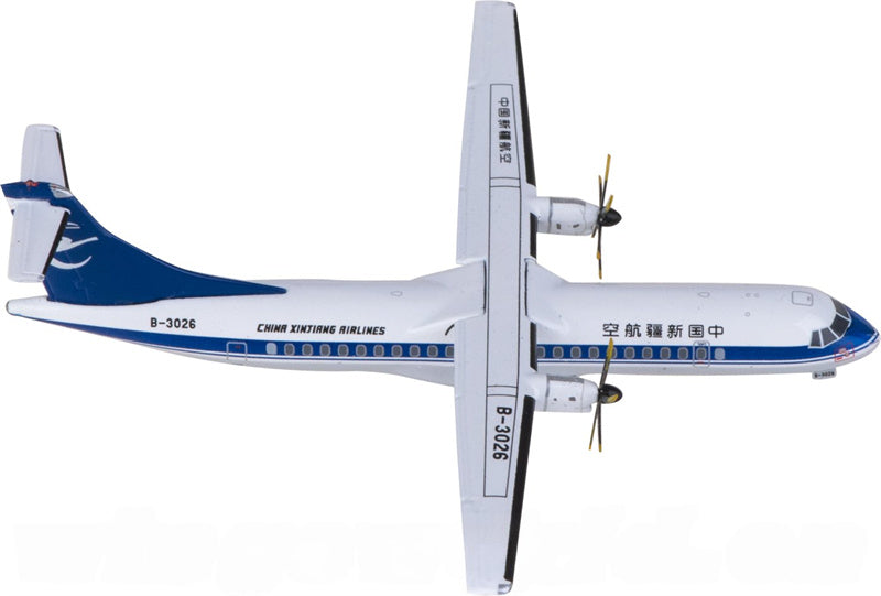 Yu China Xinjiang Airlines ATR-72 B-3026 1:400 Diecast Model view 3