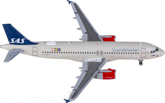 JC Wings 1:400 Scandinavian SAS Airbus A320 OY-KAR Model