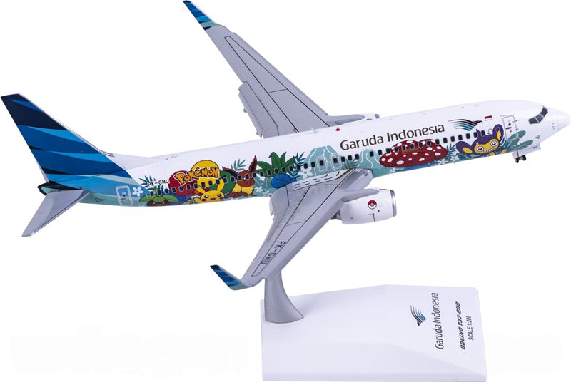 JC Wings 1:200 Garuda Indonesia Boeing 737-800 PK-GMU Flaps Down Diecast Model
