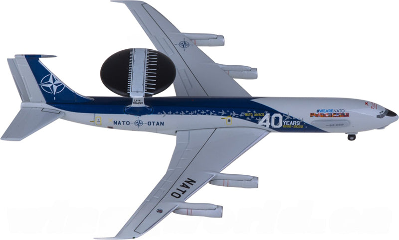 Herpa NATO Boeing E-3A Sentry LX-N90450 1:500 Diecast Model view 2