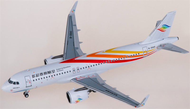 NG Models Colorful Guizhou Airlines Airbus A320neo B-30AS 1:400 Diecast Model view 3
