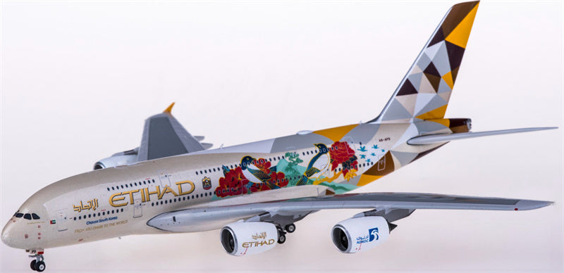 Phoenix Etihad Airways Airbus A380 A6-APD 1:400 Diecast Model view 3