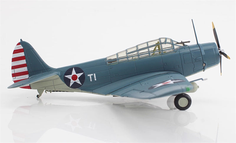 SkyMax TBD-1 Devastator Battle of Coral Sea white T-1 Lt. Cdr. James Brett VT-2 USS Lexington May 1942 1:72 Aircraft Pre-built Model