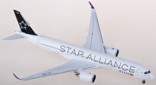 JC Wings Thai Airways for Airbus A350-900 HS-THQ Star Alliance 1:400 Airplane Pre-built  Airliner Model Display