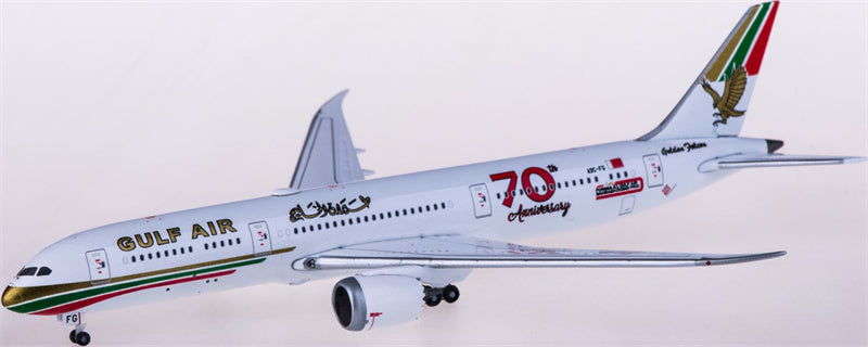 Herpa Gulf Air Boeing 787-9 Dreamliner A9C-FG 70th Anniversary 1:500 Diecast Model view 2